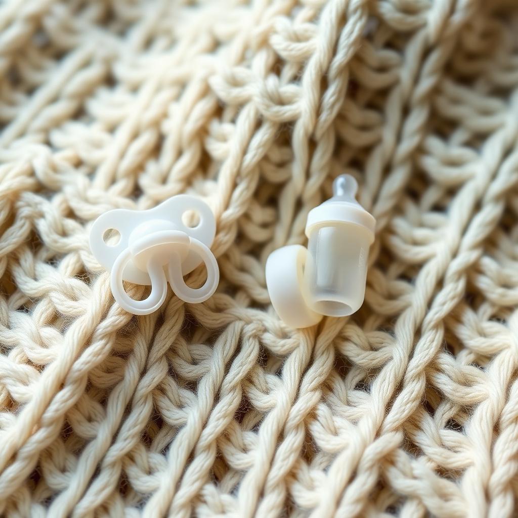 Miniaturas de chucha e biberão impressas em 3D